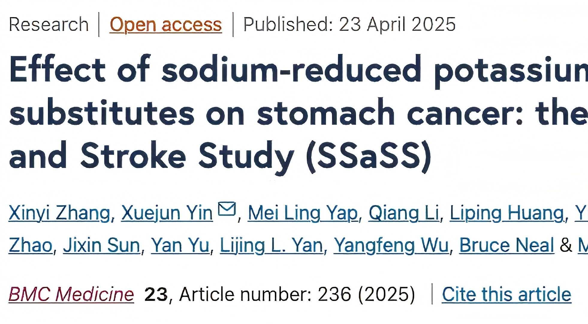 南昌大学生物医学创新研究院尹学珺研究员团队在《BMC Medicine》发表最新研究成果